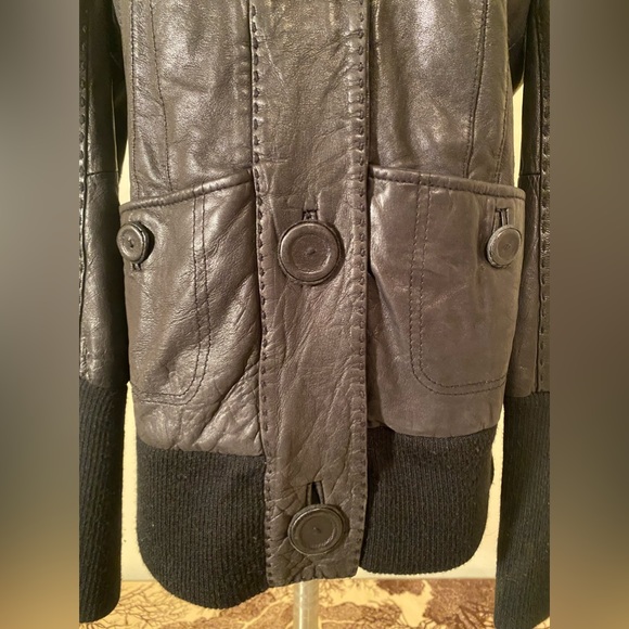 Mackage Hooded Leather Jacket Size M in good condition - Picture 8 of 16